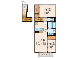 ルミナス須賀の物件間取画像